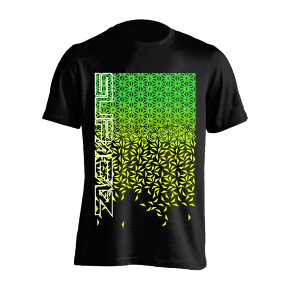 Tricou SUPACAZ - Star Fade - verde neon / galben neon -S