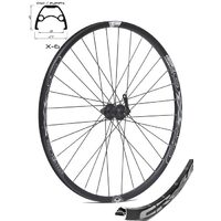 Roata fata CROSSER X6 32H 27.5'' QR - Frana disc (CenterLock) cu butuc SHIMANO TX505 - capsata