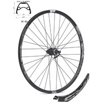ROATA SPATE CROSSER X6 32H 27.5'' CASETA, QR - FRANA DISC (CENTERLOCK) CU BUTUC SHIMANO TX505 - CAPSATA
