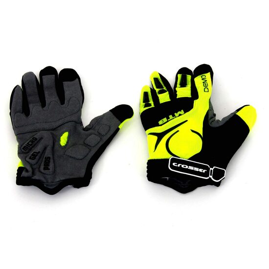 Manusi CROSSER CG-537 cu degete - negru/verde