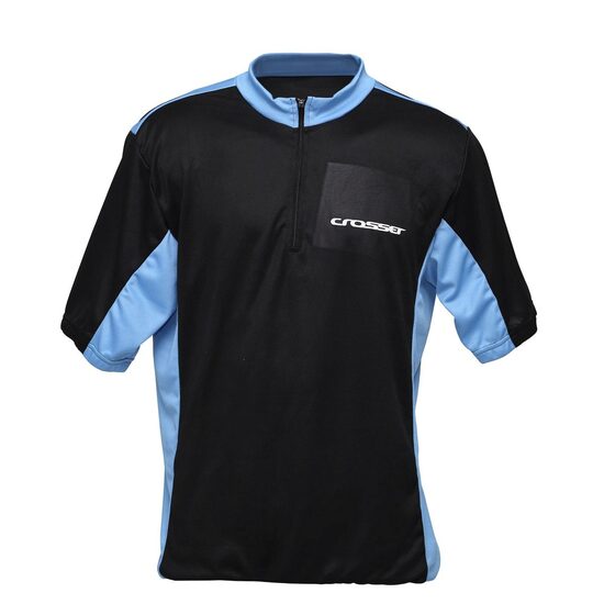 Tricou ciclism Crosser CW-17-105 negru/albastru L