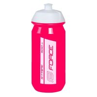 Bidon Force Stripe 0.5l roz/alb