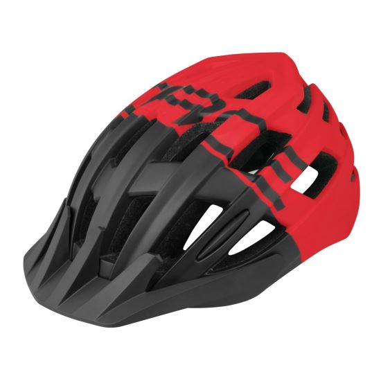 Casca Force Corella MTB negru/rosu 