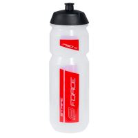 Bidon Force Stripe 0.75l transparent/rosu