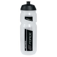 Bidon Force Stripe 0.75l transparent/negru