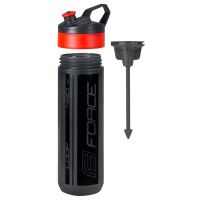 Bidon Force Loop 0.45L, Negru-transparent/rosu