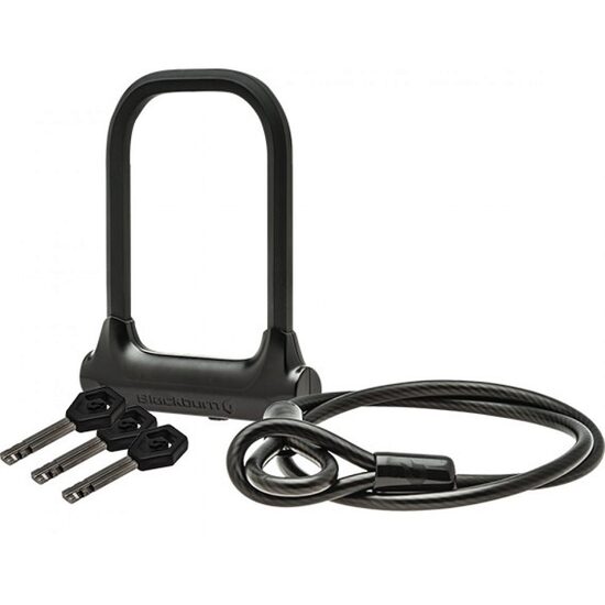 Antifurt Blackburn Local Compact U Lock & 4' Cable, Culoare: Black