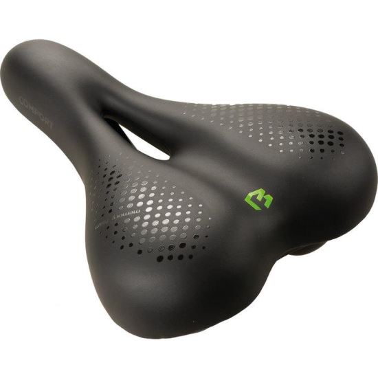 Șa BIKEFUN RAVENNA Comfort trekking negru Memory Foam