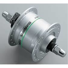 Butuc fata Shimano DH-3N20 SV3.0W cu dinam, 28H, ADHF703SBCX