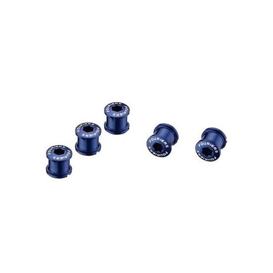 Suruburi Fouriers ptr. foi pedaliere 5buc, 5mm lungime, albastru anod, 71202601, BN-M001-506