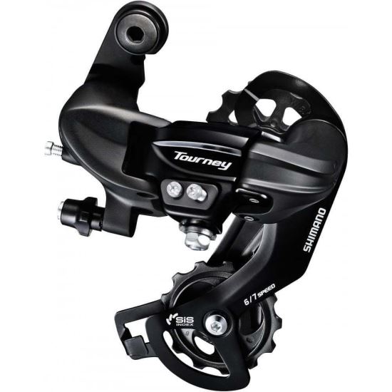 SCHIMBATOR SPATE SHIMANO TOURNEY RD-TY300, 6/7 VIT., PRINDERE DIRECTA, VRAC Negru, vrac