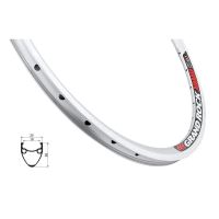 Janta Remerx Grand Rock RBX 3019/V-brake, 622x19, dubla, 36H, pentru valva AV, argintie