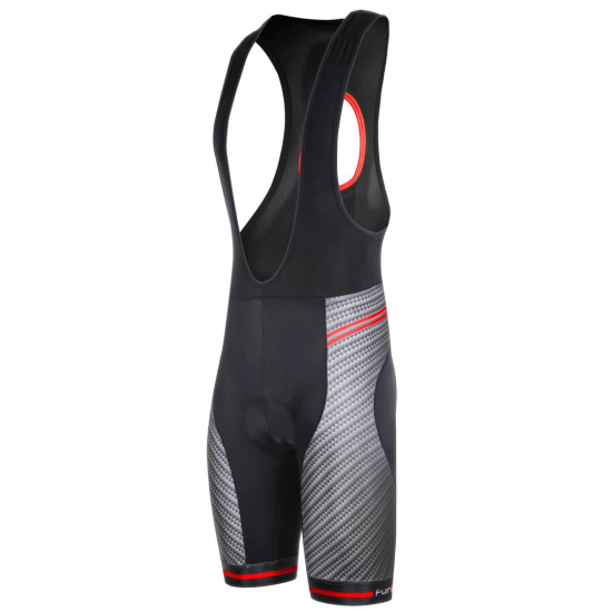 Pantaloni scurti cu bretele FUNKIER Asti Pro barbati cu bazon gel rosu