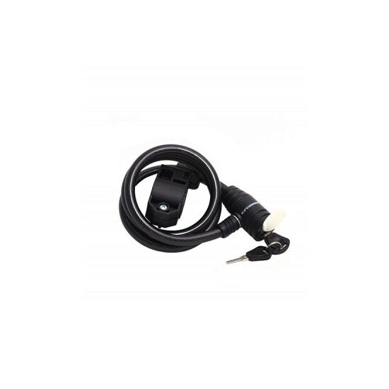 Incuietoare cablu CROSSER CL-369 12x900mm negru - cu suport