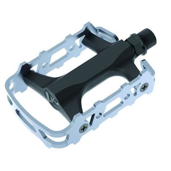 Pedale CROSSER VPE-993 aluminiu - negru/gri