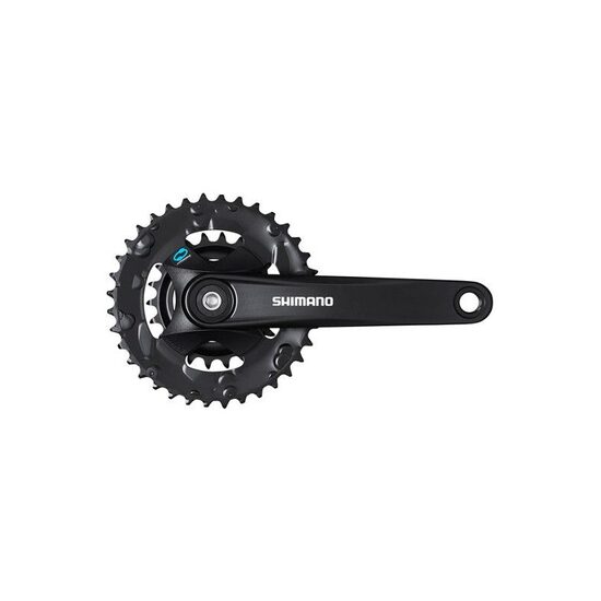 ANGRENAJ PEDALIER SHIMANO FC-M315-B2, 36X22T, BRAT 175MM, PT. 7/8 VIT. PE SPATE, FARA CG, INCL. SURUBURI, INCOMPATIBIL CHAINCASE, CHAIN LINE 3MM OUTBOARD, NEGRU, AMBALAT IND.