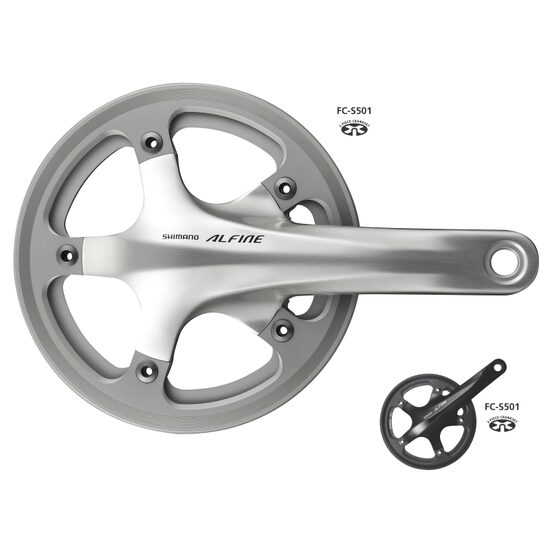 ANGRENAJ PEDALIER SHIMANO ALFINE FC-S501 ARGINTIU