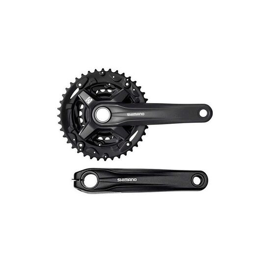 ANGRENAJ PEDALIER SHIMANO FC-MT210-3, PT. 9 VIT., BRAT 175MM, 44X32X22T, FARA CG, 2-PCS FC, FARA BUTUC PEDALIER, NEGRU, AMBALAT IND. 44X32X22T, 175MM, FARA BB