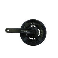 ANGRENAJ PEDALIER SHIMANO TOURNEY FC-TY301, 42X34X24T, BRAT 170MM, PT. 6/7/8 VIT. PE SPATE, CU CG, COMPATIBIL CHAINCASE, NEGRU, VRAC