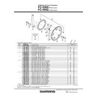 FOAIE SHIMANO FC-5502-S  A-TYPE ARGINTIE