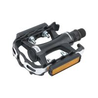 Pedale CONTEC CP-042 MTB/ATB aluminiu - Negru/Argintiu