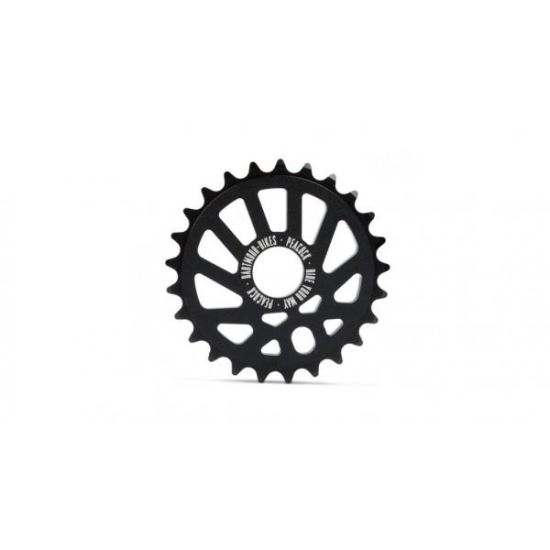 Foaie BMX DART-A2191 Peacock alum 6061, 28 T; 6,35mm, doar pt ax de 19mm, negru