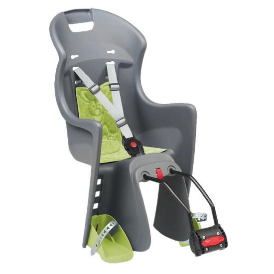 Scaun Polisport Boodie spate cu prindere cadru, grii/verde 539000100