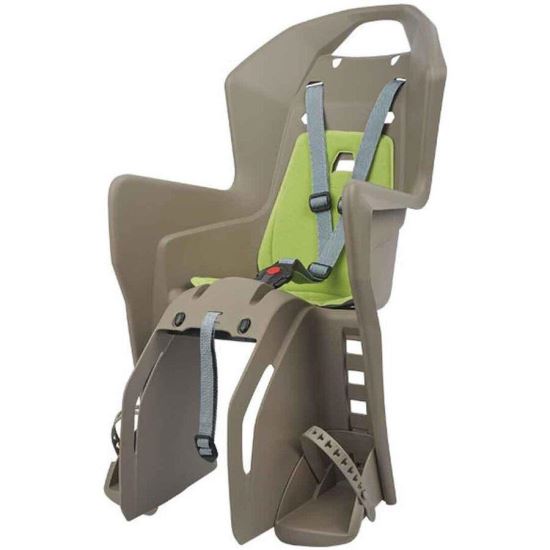 Scaun Polisport Koolah, prindere cadru spate, crem/verde, 539000203