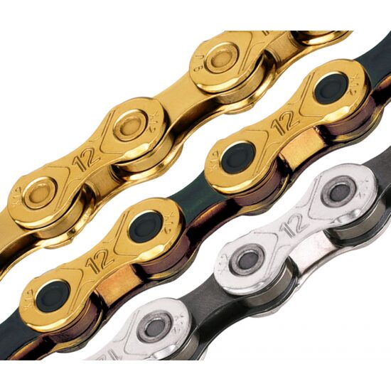 LANT KMC X12 - 1/2 X 11/128 INCH, 12 VITEZE, ARGINTIU