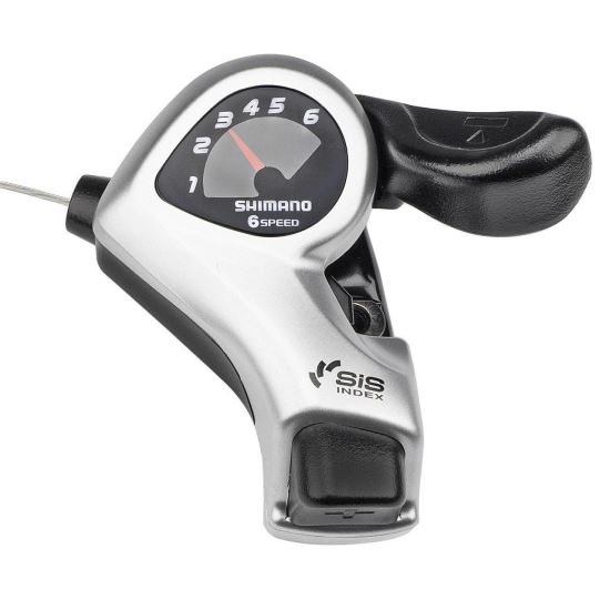 MANETA SCHIMBATOR SHIMANO TOURNEY SL-TX50-6R - DREAPTA-SPATE, 6 VITEZE, NEGRU