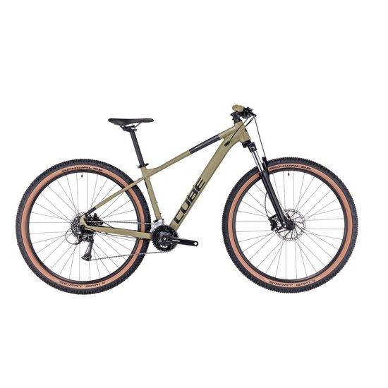 BICICLETA CUBE AIM RACE OLIVE BLACK 2023 CADRU M (18") - ROTI 29"