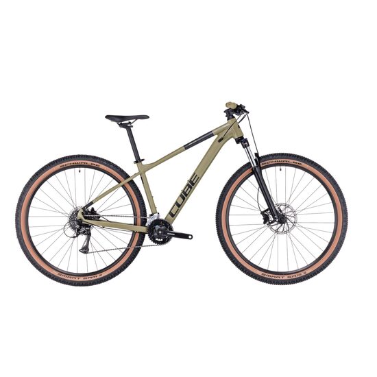 BICICLETA CUBE AIM RACE Olive Black 2023 cadru S (16") - roti 27.5"