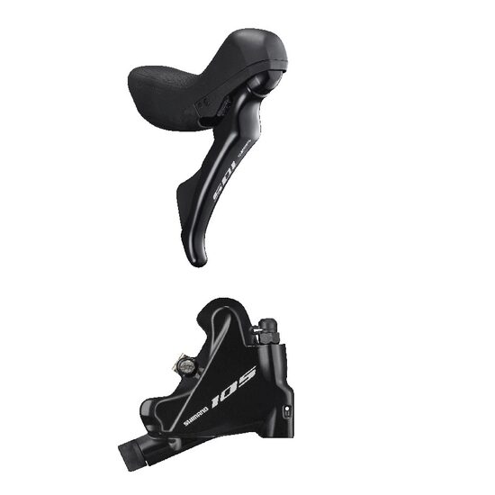 FRANA PE DISC SET ASAMBLAT SHIMANO 105 ST-R7020(R) BR-R7070(R) NEGRU