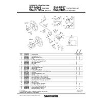 PLACUTE DE FRANA SHIMANO BR-M666 G01S 
