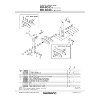 SABOTI DE FRANA REZERVE SHIMANO BR-R353 S70T