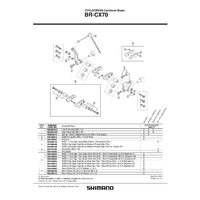 SABOTI DE FRANA SHIMANO BR-CX70 R55C+1