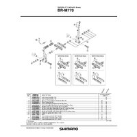 SABOTI DE FRANA SHIMANO BR-M770 M70R2