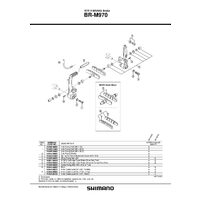 SABOTI DE FRANA SHIMANO BR-M970 M70R2 