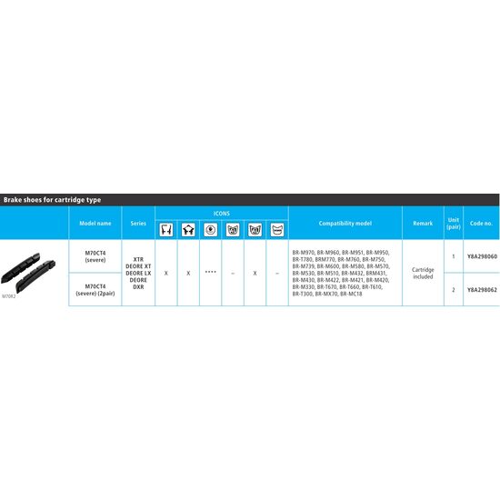 SABOTI DE FRANA SHIMANO M70CT4 