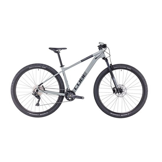 BICICLETA CUBE ATTENTION Swampgrey Black 2023 cadru M (18") - roti 29"