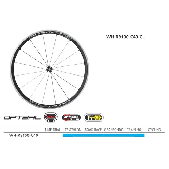 ROATA SHIMANO DURA ACE WH-R9100-C40-CL