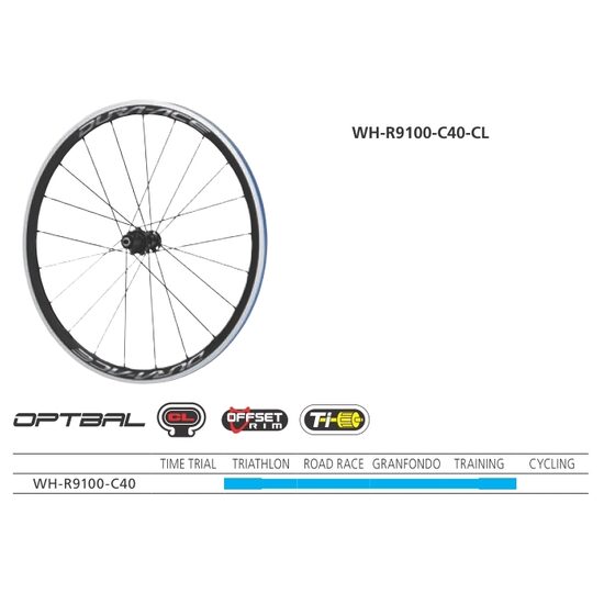 ROATA SHIMANO DURA ACE WH-R9100-C40-CL