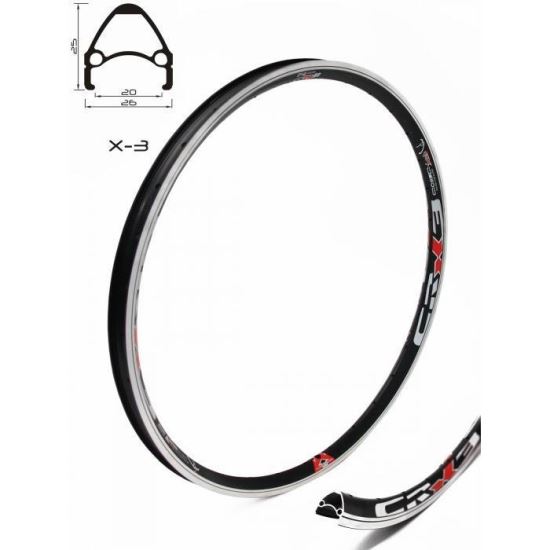 Janta CROSSER X3 27.5'' 36H negru