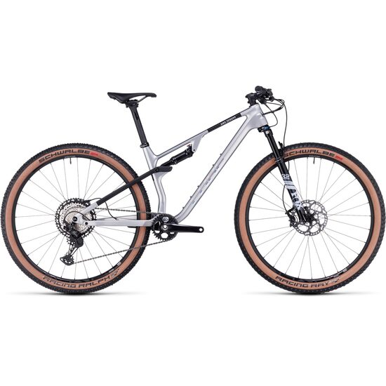 BICICLETA CUBE AMS ZERO99 C:68X RACE 29 SILVER BLACK 2023 M
