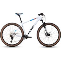 BICICLETA CUBE REACTION C:62 PRO WHITE BLUE RED 2023 cadru L (19") - roti 29