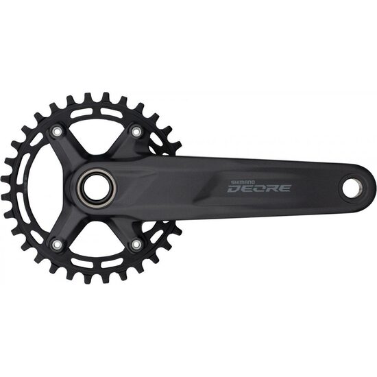 ANGRENAJ PEDALIER SHIMANO DEORE FC-M5100-1, FOAIE 30T, BRAT 170MM, PT. 10/11 VIT. PE SPATE, FARA BB, PT. CHAIN LINE 52MM, AMBALAT IND.