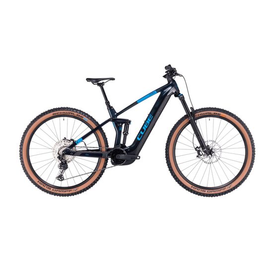 BICICLETA ELECTRICA E-BIKE CUBE STEREO HYBRID 140 HPC SLX 750 Liquidblue Blue 2023 cadru L (20") - roti 29"
