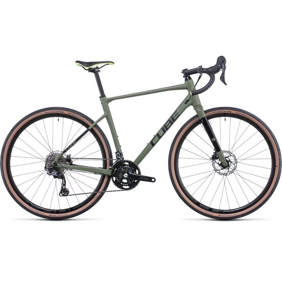 BICICLETA CUBE NUROAD RACE Olive Black 2022 58 cm / L