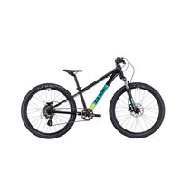 BICICLETA COPII CUBE ACID 240 DISC BLACK GREEN 2023 ROTI 24"