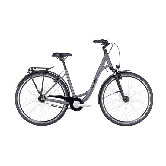 BICICLETA CUBE TOWN EASY ENTRY GREY BLACK 2023 M (53 cm)
